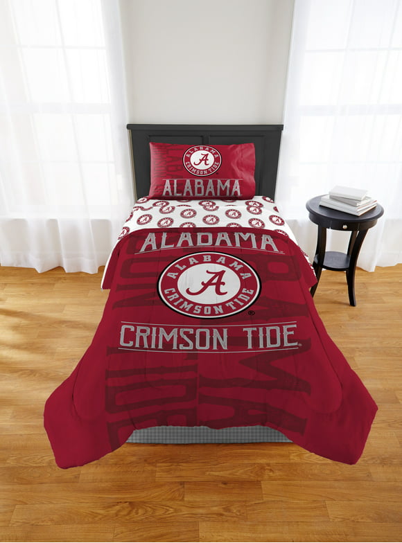 NCAA Alabama Crimson Tide Comforter Set, Twin / Twin XL, Affiliation Design, Team Colors, 100% Polyester, 2 Piece Set