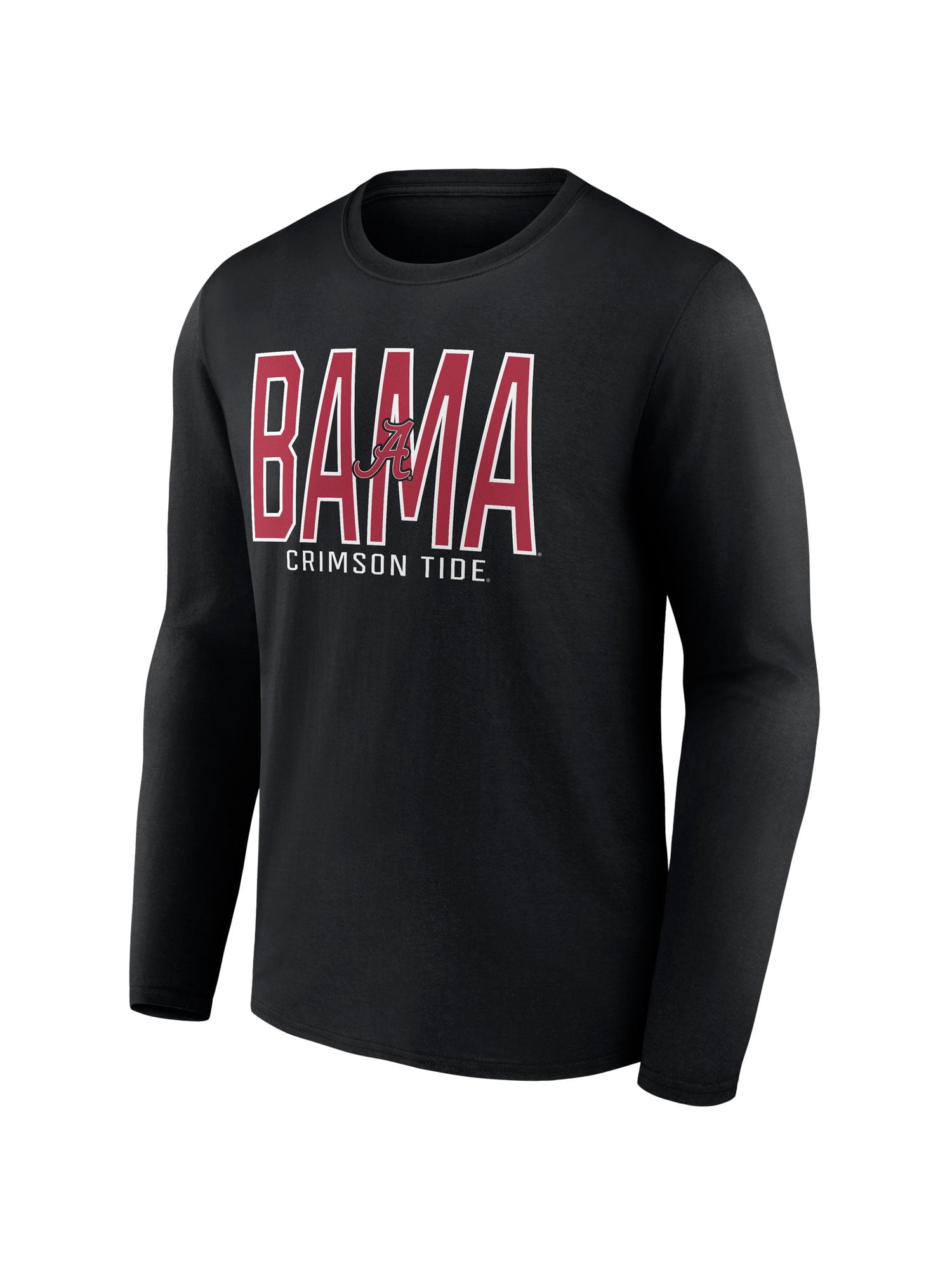NCAA Alabama Crimson Tide Men's Cotton Black Long Sleeve T-Shirt