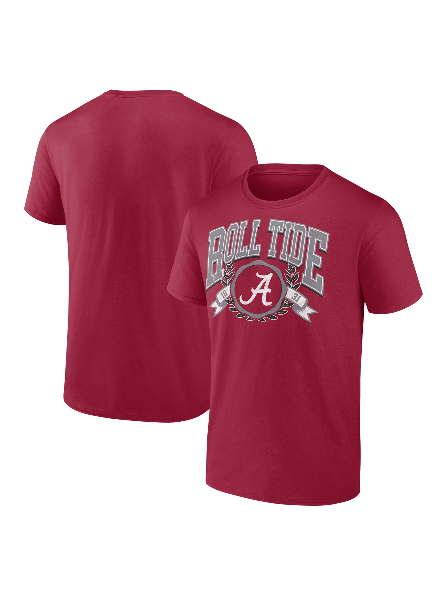 NCAA Alabama Crimson Tide Men's Cotton Red Short Sleeve T-Shirt