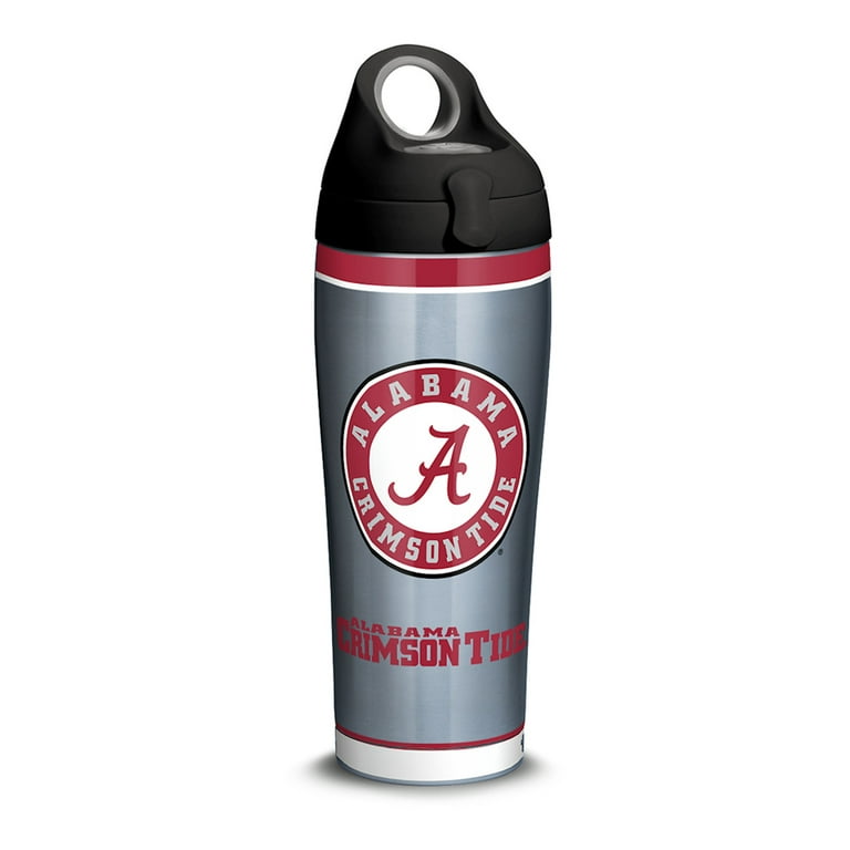 NCAA Alabama Crimson Tide Tradition 24 oz Stainless Steel Water Bottle with  lid 