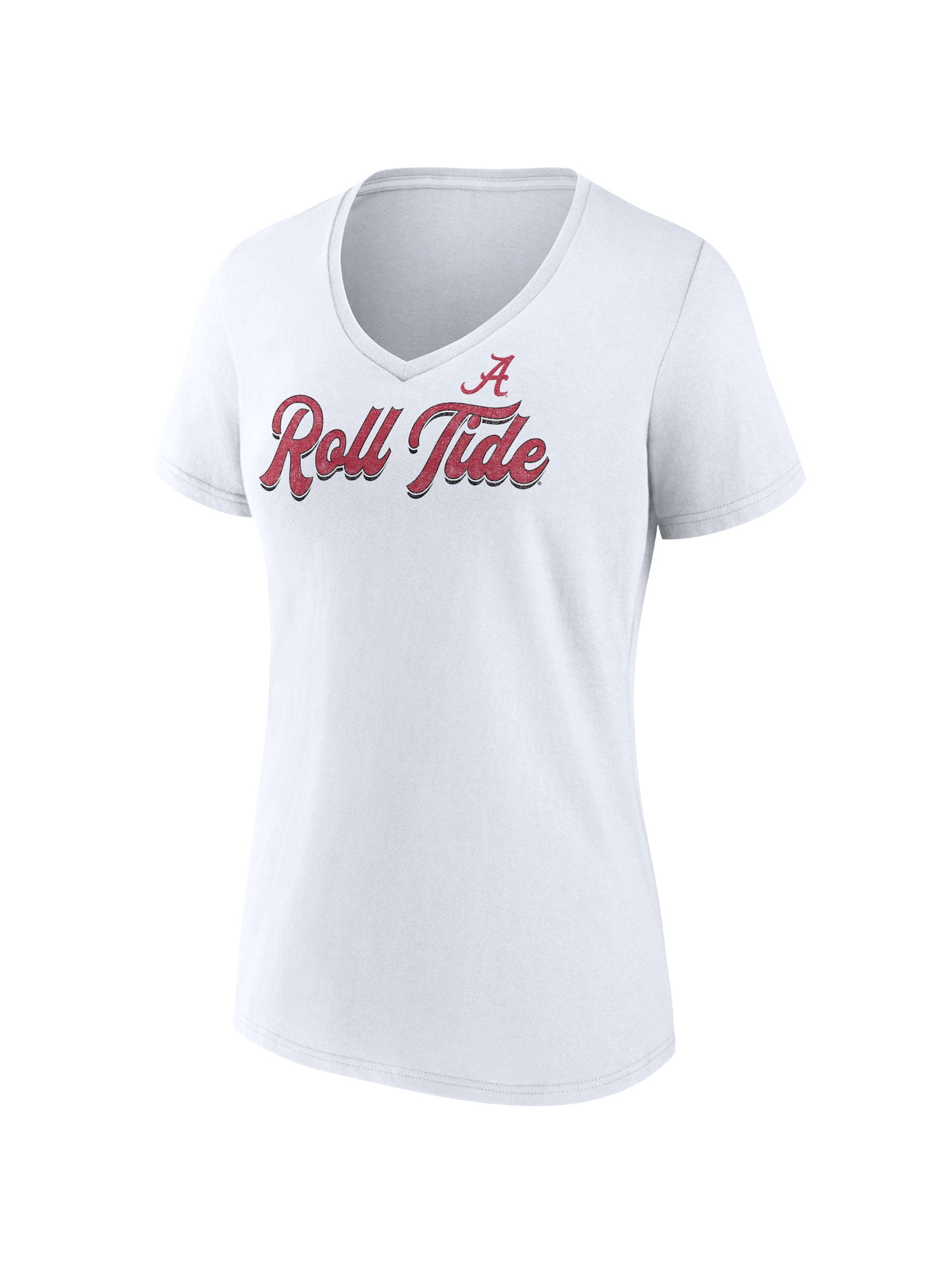 NCAA Alabama Crimson Tide Women's Cotton White Short Sleeve T-Shirt