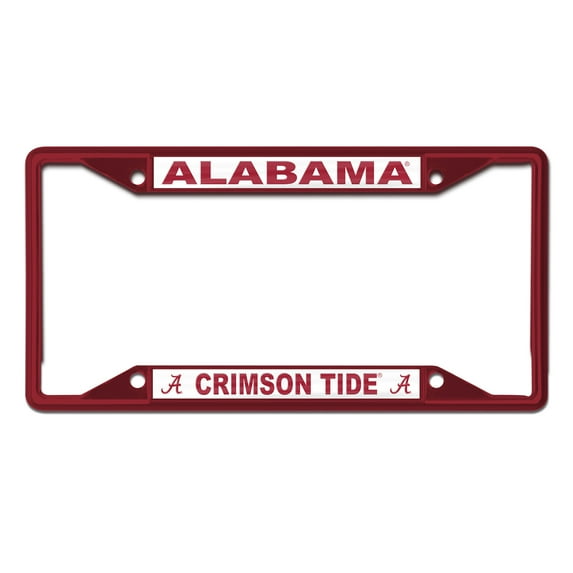 NCAA Alabama Team Colored Small Over Small License Plate Frame