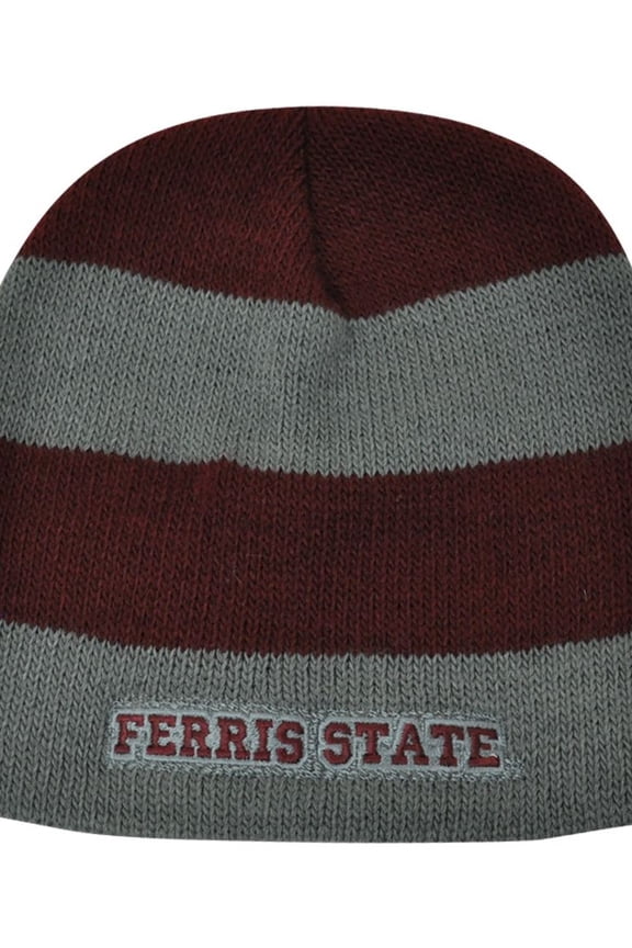 NCAA American Needle Women Ladies Ferris State Bulldogs Cuffless Knit Hat Maroon
