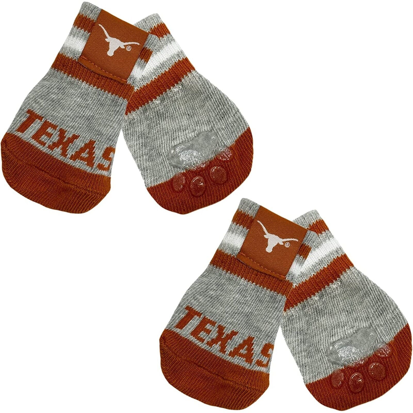NCAA Anti Slip Dog Socks with Elastic Ribbed Top Indoor/Outdoor Paw Protection