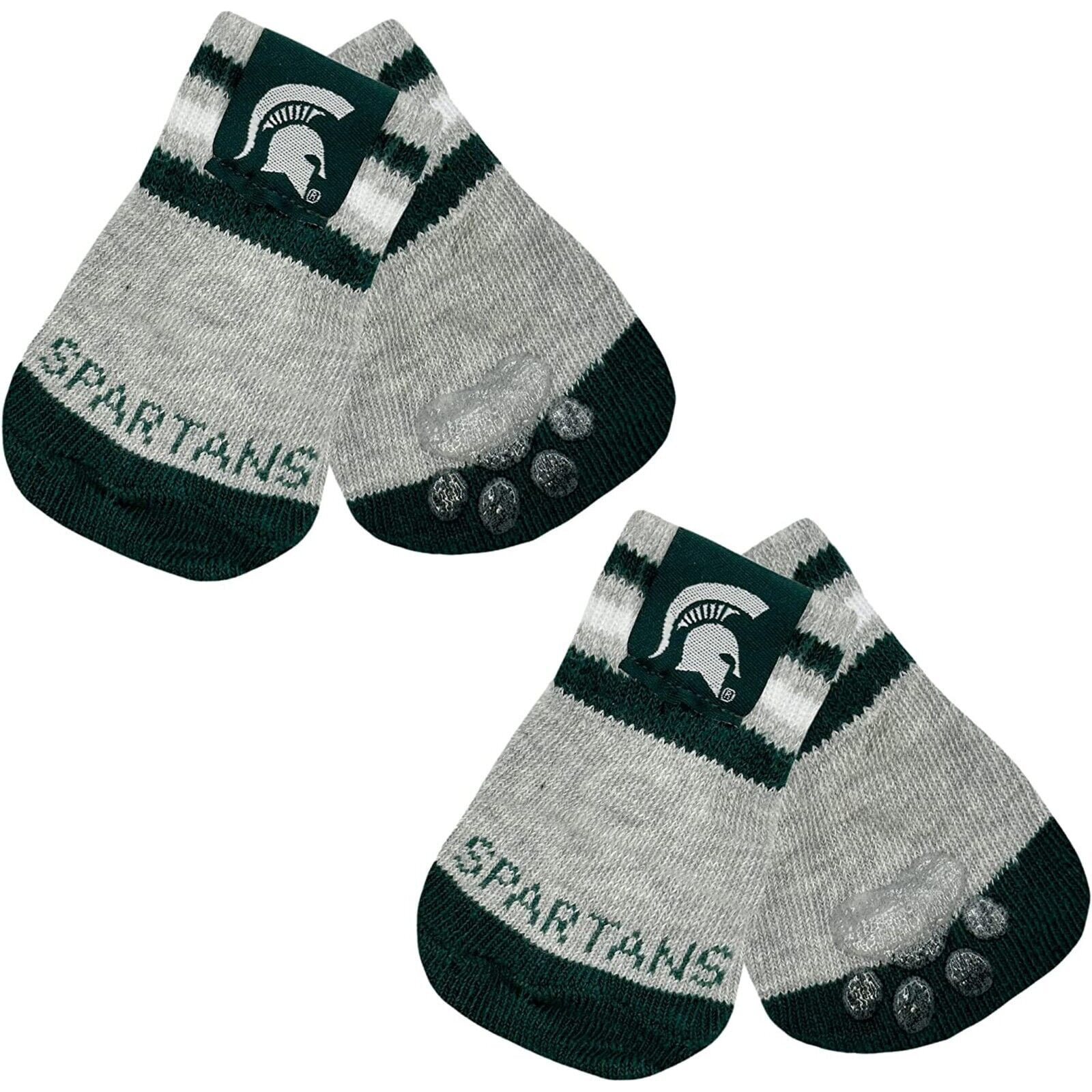 NCAA Anti Slip Dog Socks with Elastic Ribbed Top Indoor/Outdoor Paw Protection