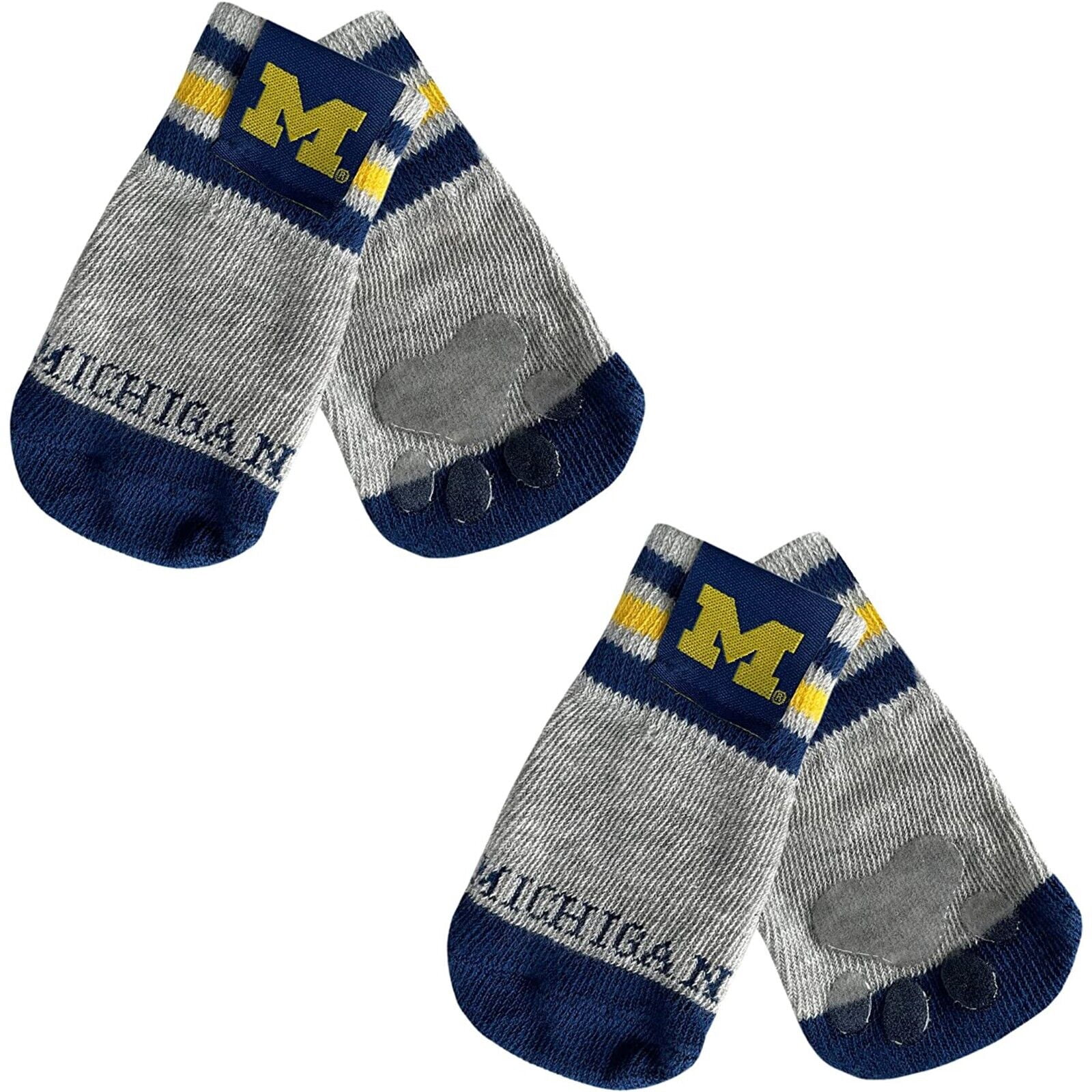 NCAA Anti Slip Dog Socks with Elastic Ribbed Top Indoor/Outdoor Paw Protection