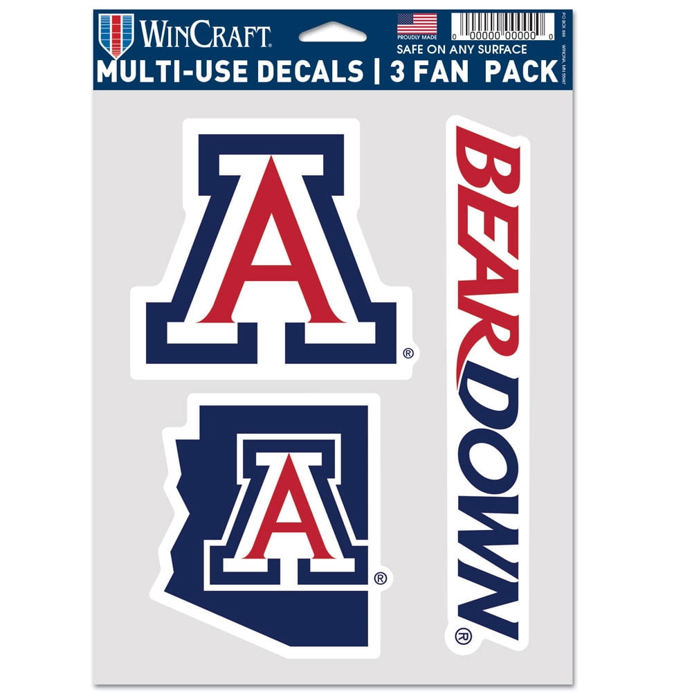 Arizona Wildcats Outdoor Vinyl Decal 4x4 White Perfect Cut