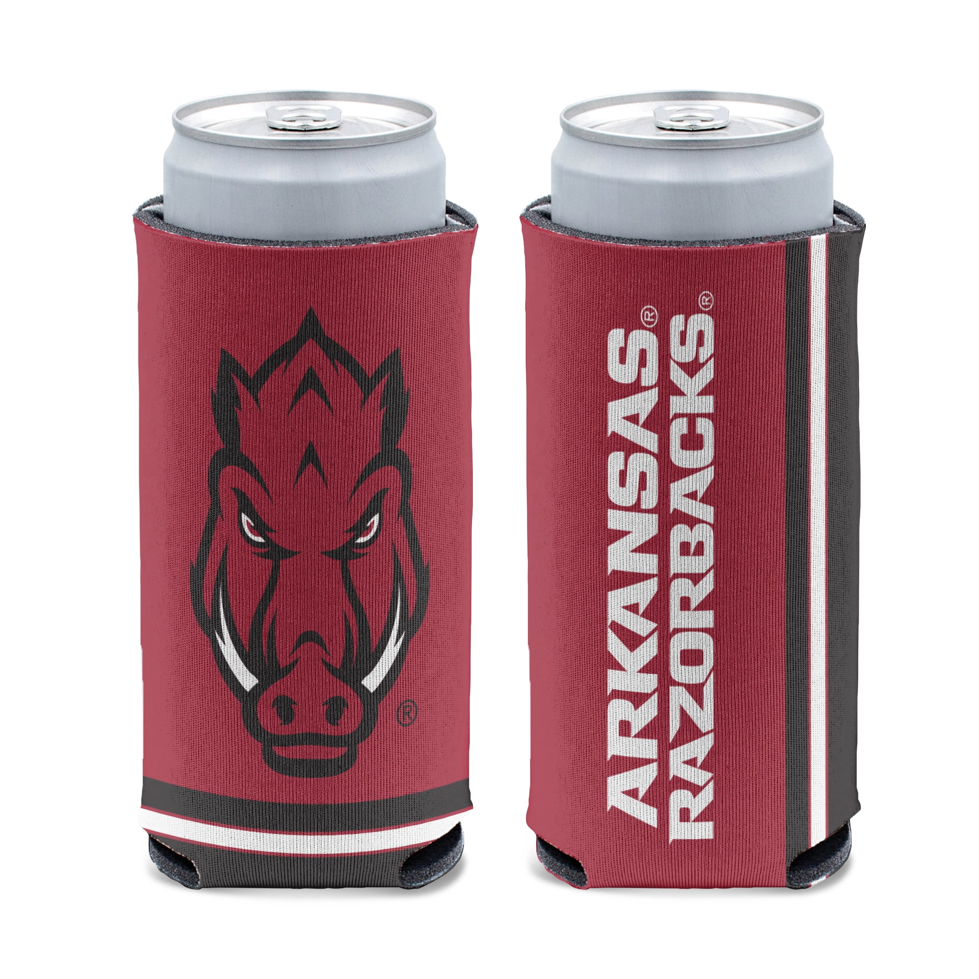 NCAA Arkansas Prime 12oz Slim Can Cooler, Collapsible