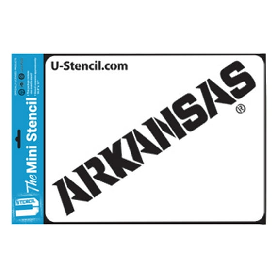 NCAA Arkansas Razorbacks Collegiate 'ARKANSAS' Mini Stencil Kit
