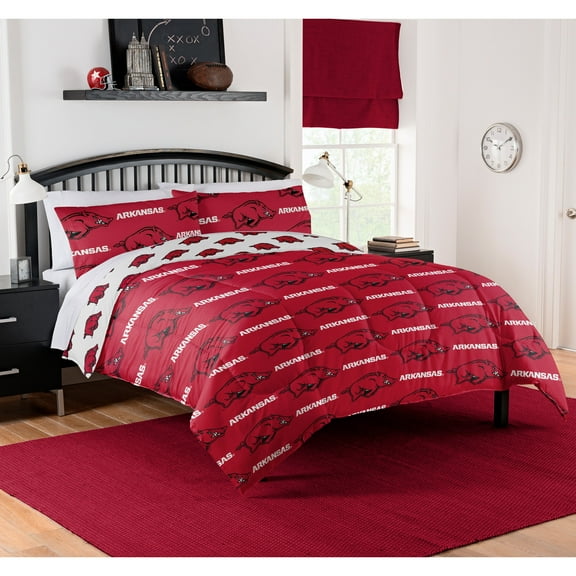 NCAA Arkansas Razorbacks Queen Bed In Bag Set, 1 Each