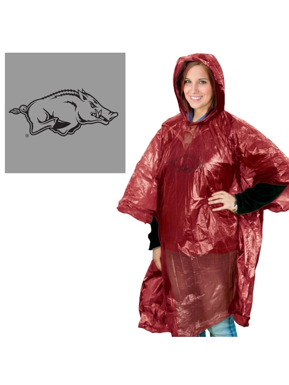 NCAA Arkansas Team Rain Poncho