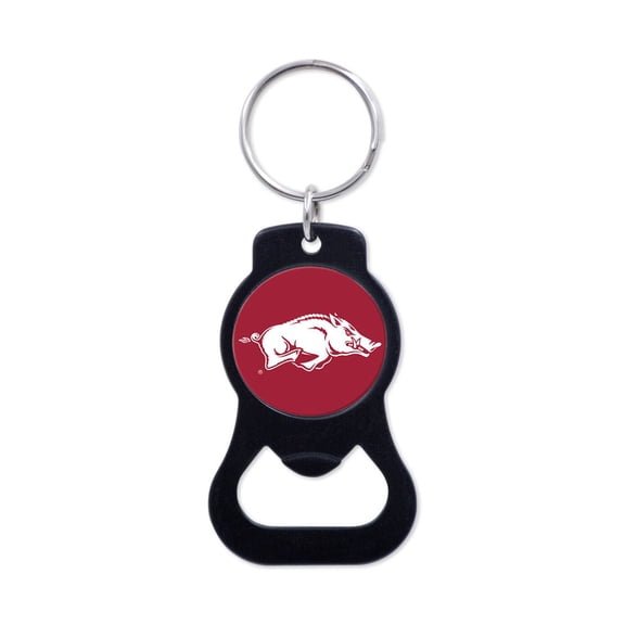 NCAA Arkansas Team Round Bottle Opener Keyring