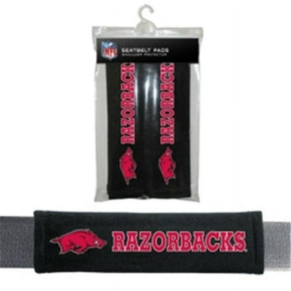 NCAA Arkansas Velour Seat Belt Pads
