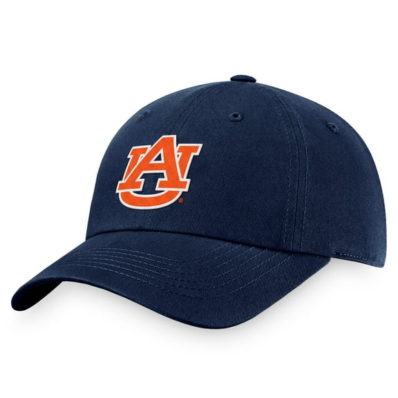 Auburn Tigers Unisex Navy Central Unstructured Cotton Adjustable Hat, One Size