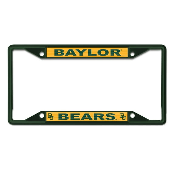 NCAA Baylor Bears Team Colored Small Over Small License Plate Frame