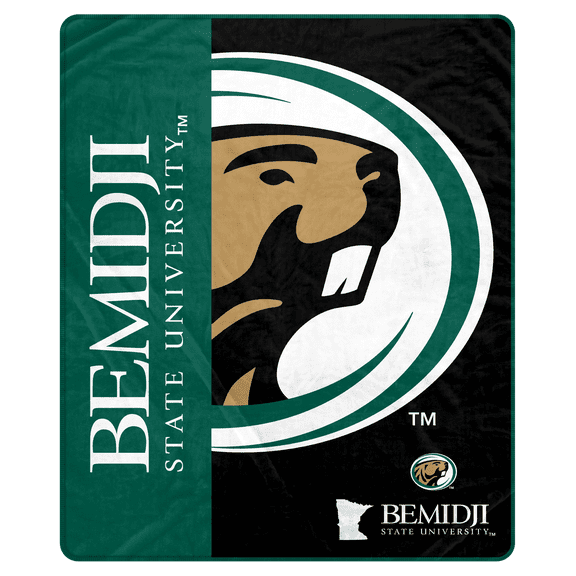 NCAA Bemidji State Beavers Endzone 50x60 Ultra Soft Tailgate Throw