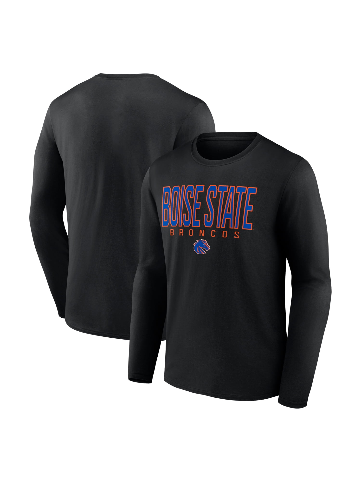 NCAA Boise State Broncos Men's Cotton Black Long Sleeve T-Shirt