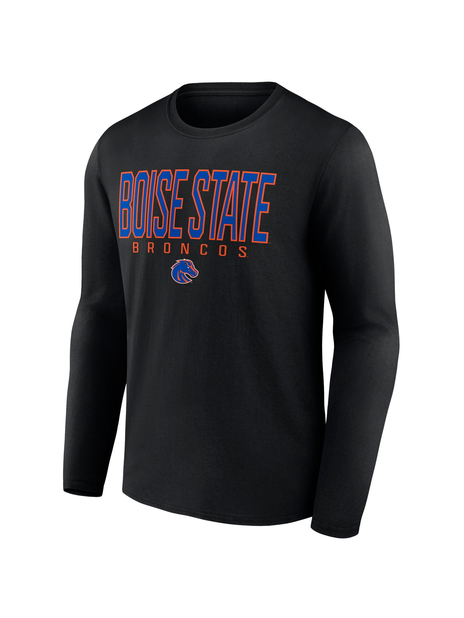 NCAA Boise State Broncos Men's Cotton Black Long Sleeve T-Shirt