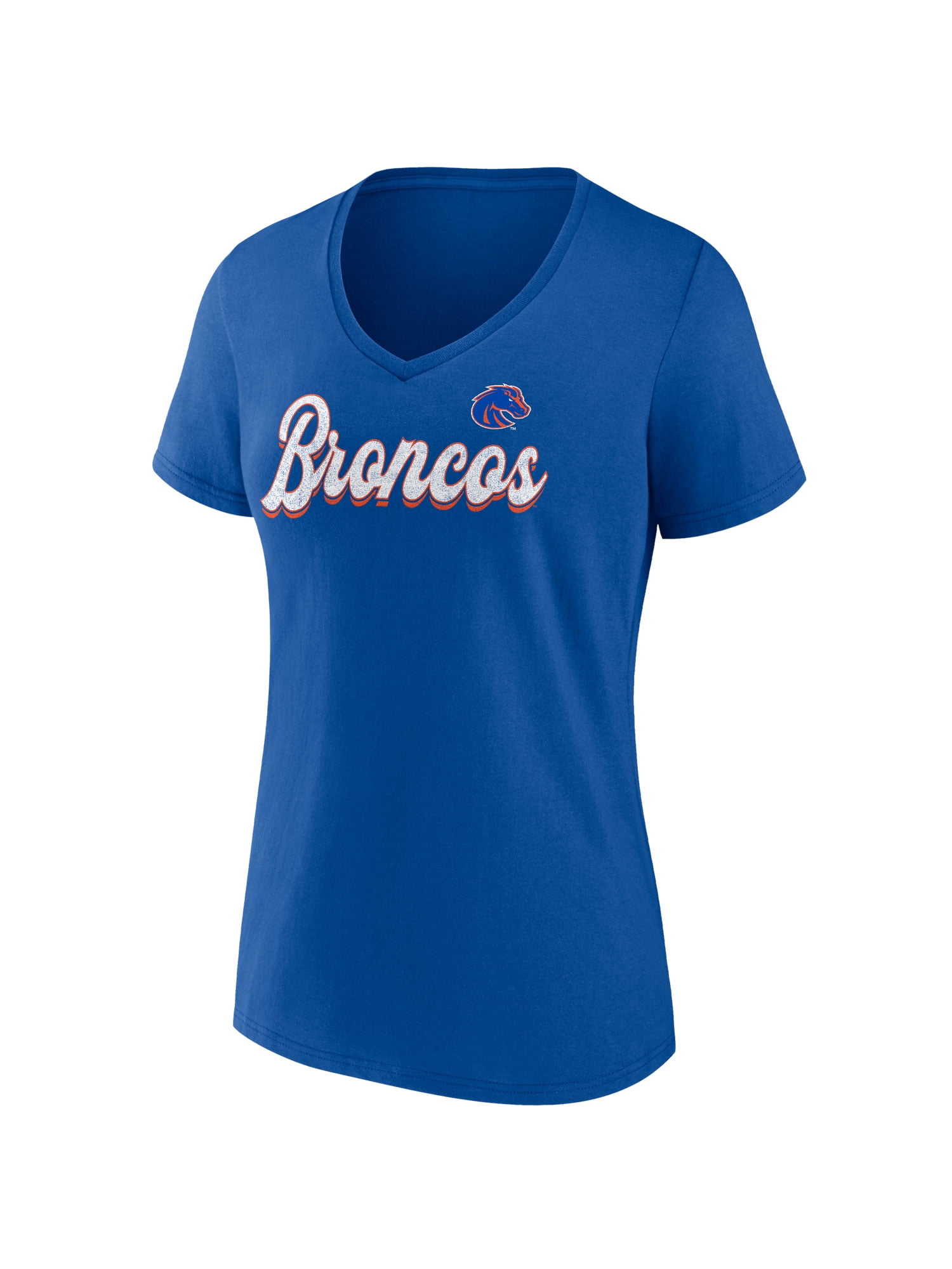 NCAA Boise State Broncos Women's Cotton Blue Short Sleeve T-Shirt