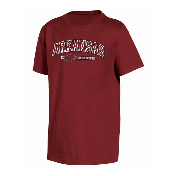 NCAA Boys’ Arkansas Razorbacks Short Sleeve Cotton T-Shirt