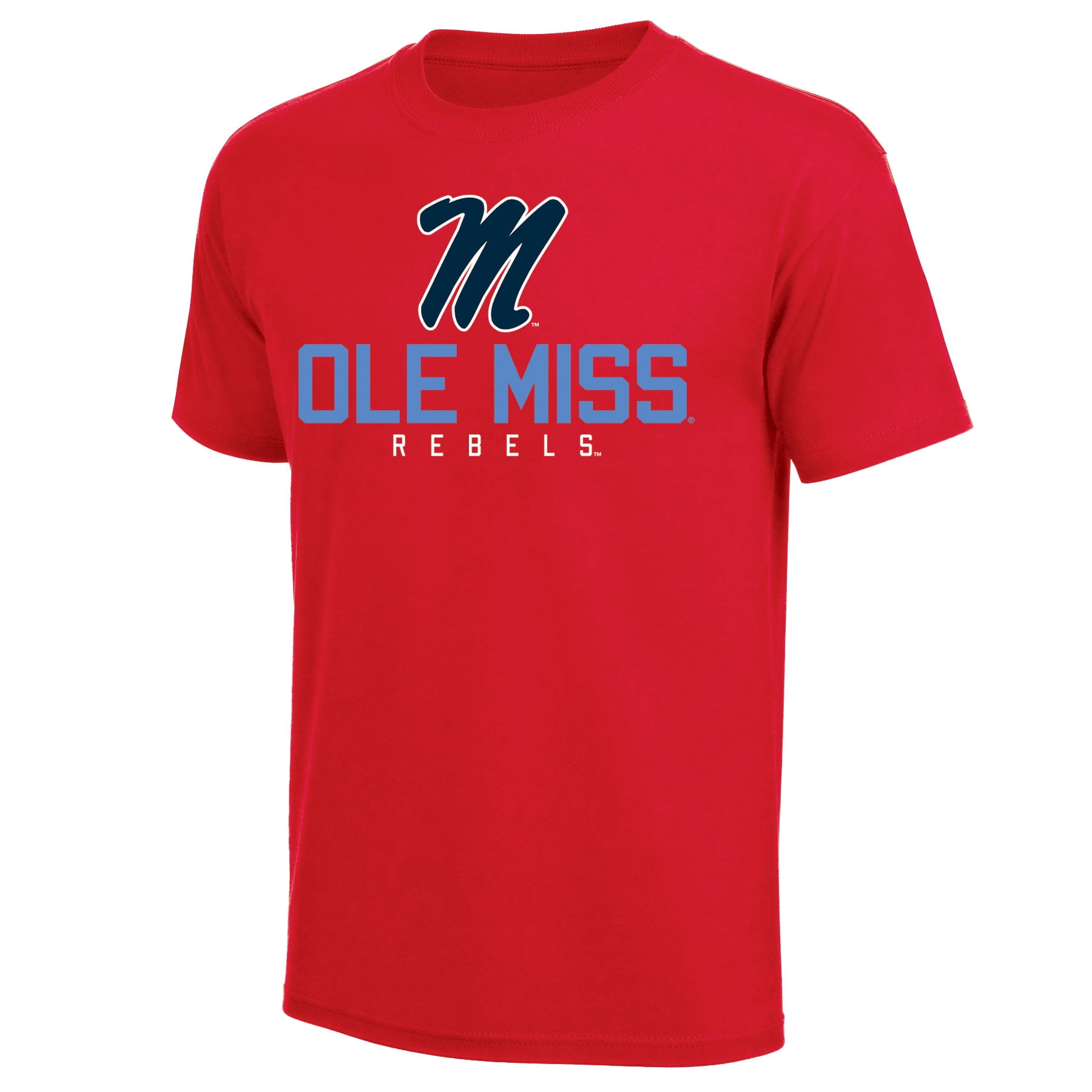 NCAA Boys Ole Miss Rebels Primary Logo Graphic T-Shirt