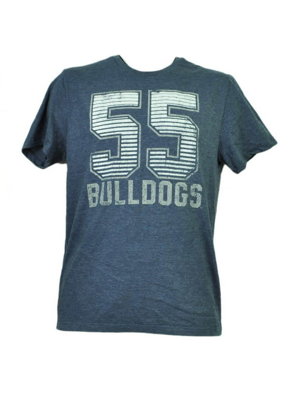 NCAA Butler Bulldogs Felt 55 Short Sleeve Mens Tshirt Tee Blue Crew Neck XLarge