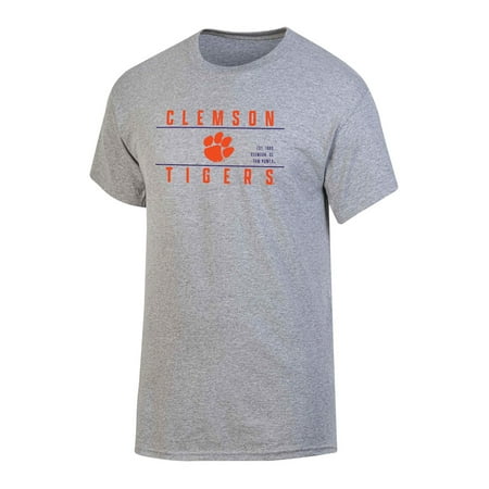Tennessee Volunteers NCAA Men's Clemson Tigers Gray Bar Logo Crewneck Tee
