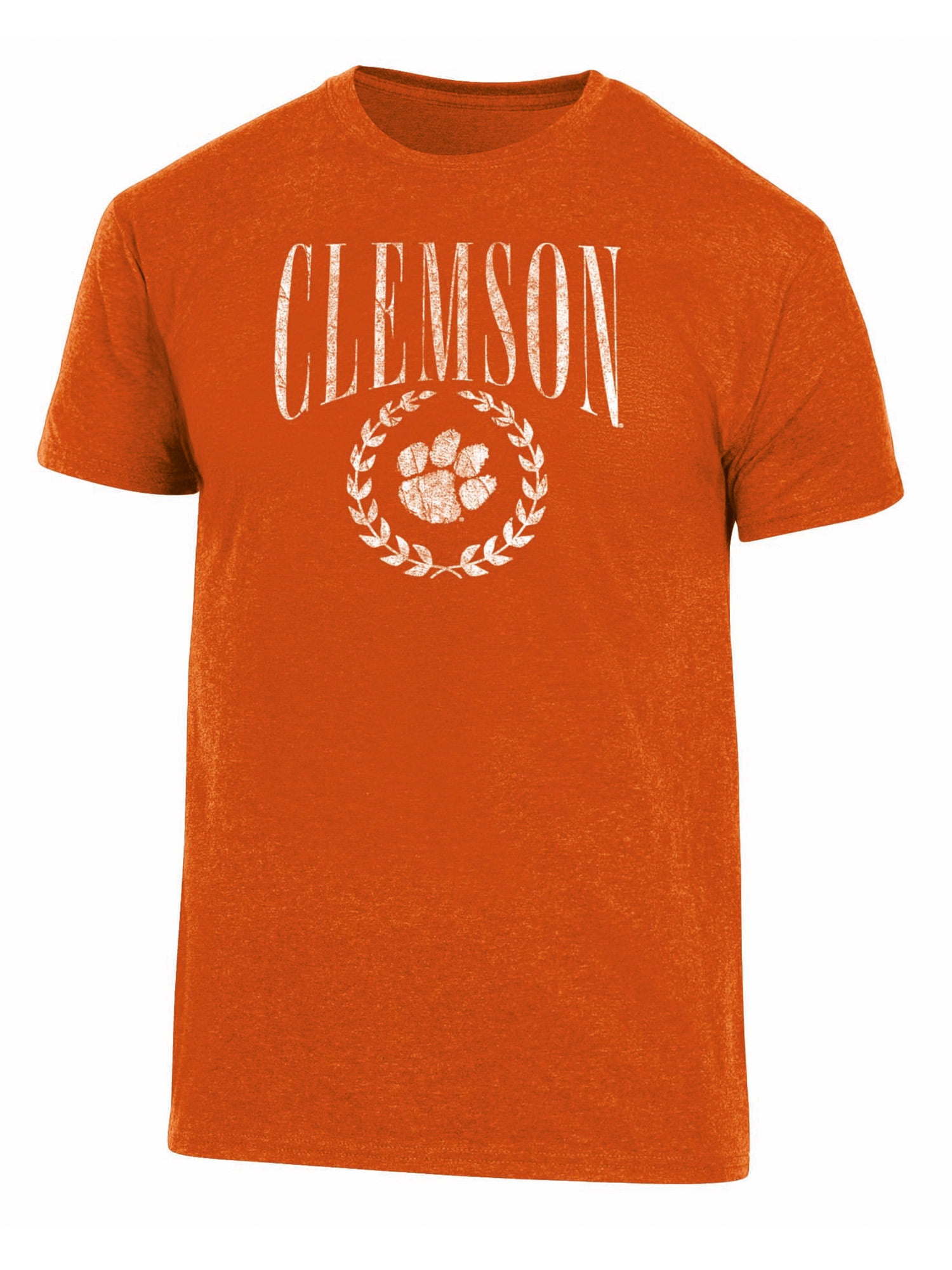 NCAA Men's Clemson Tigers Triblend Laurel Logo Tee