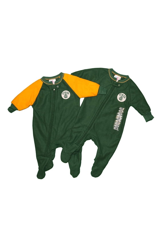 NCAA CSU Colorado State University Baby Long Sleeve Blanket Sleeper (3 Months)