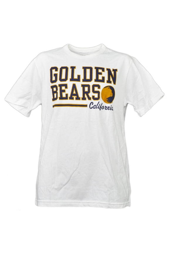 NCAA California Golden Bears White Underline Logo Tshirt Tee Short Sleeve Small