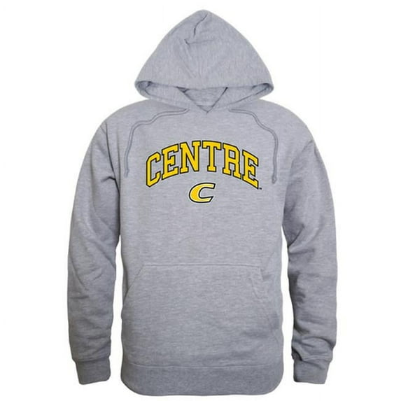 NCAA Centre College Colonels Campus Hoodie T-Shirt, Heather Gray - Medium