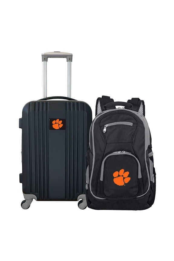 NCAA Clemson Tigers 2-Piece Luggage and Backpack Set