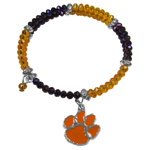 NCAA Clemson Tigers Crystal Bracelet