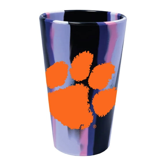 NCAA Clemson Tigers Team Fashion 16oz Silicone Pint Glass