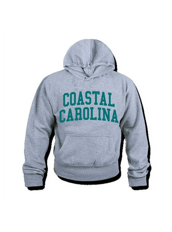 NCAA Coastal Carolina University Hoodie Sweatshirt Game Day Fleece Heather Grey Large