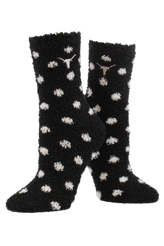 NCAA College Fuzzy Socks For Women & Men, Warm and Cozy Socks Womens Licensed Sock (Texas Longhorns, Medium)