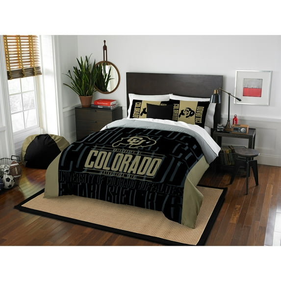 Colorado Golden Buffaloes NCAA Full Comforter Set (Modern Take Series) (86" x 86")