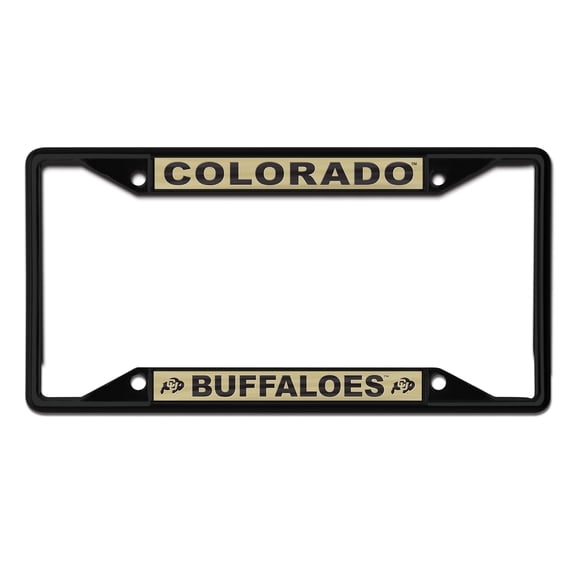 NCAA Colorado Buffs Team Colored Small Over Small License Plate Frame