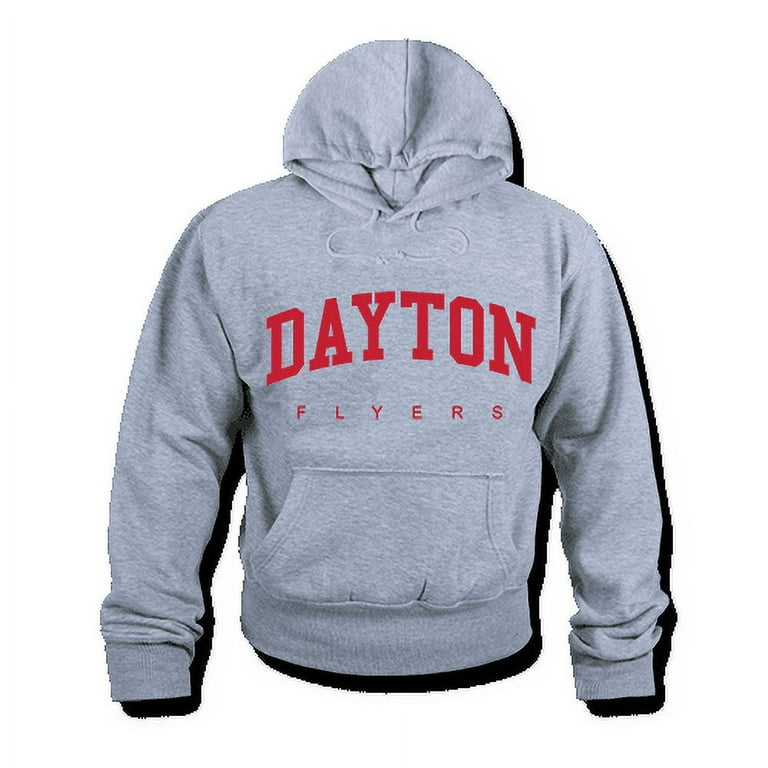 NCAA Dayton Flyers Hoodie Sweatshirt Game Day Fleece Pullover Heather Grey Large