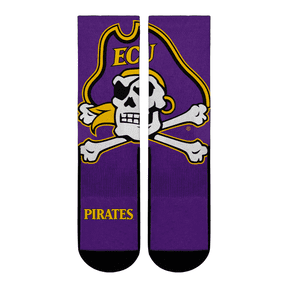 NCAA ECU Pirates - Mascot Rock 'Em Socks (S-M)