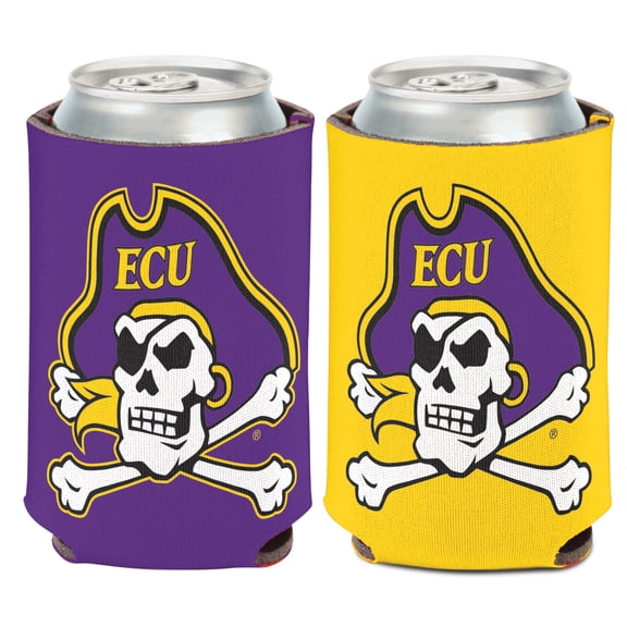 NCAA East Carolina 2 Color 12oz Can Cooler, Collapsible
