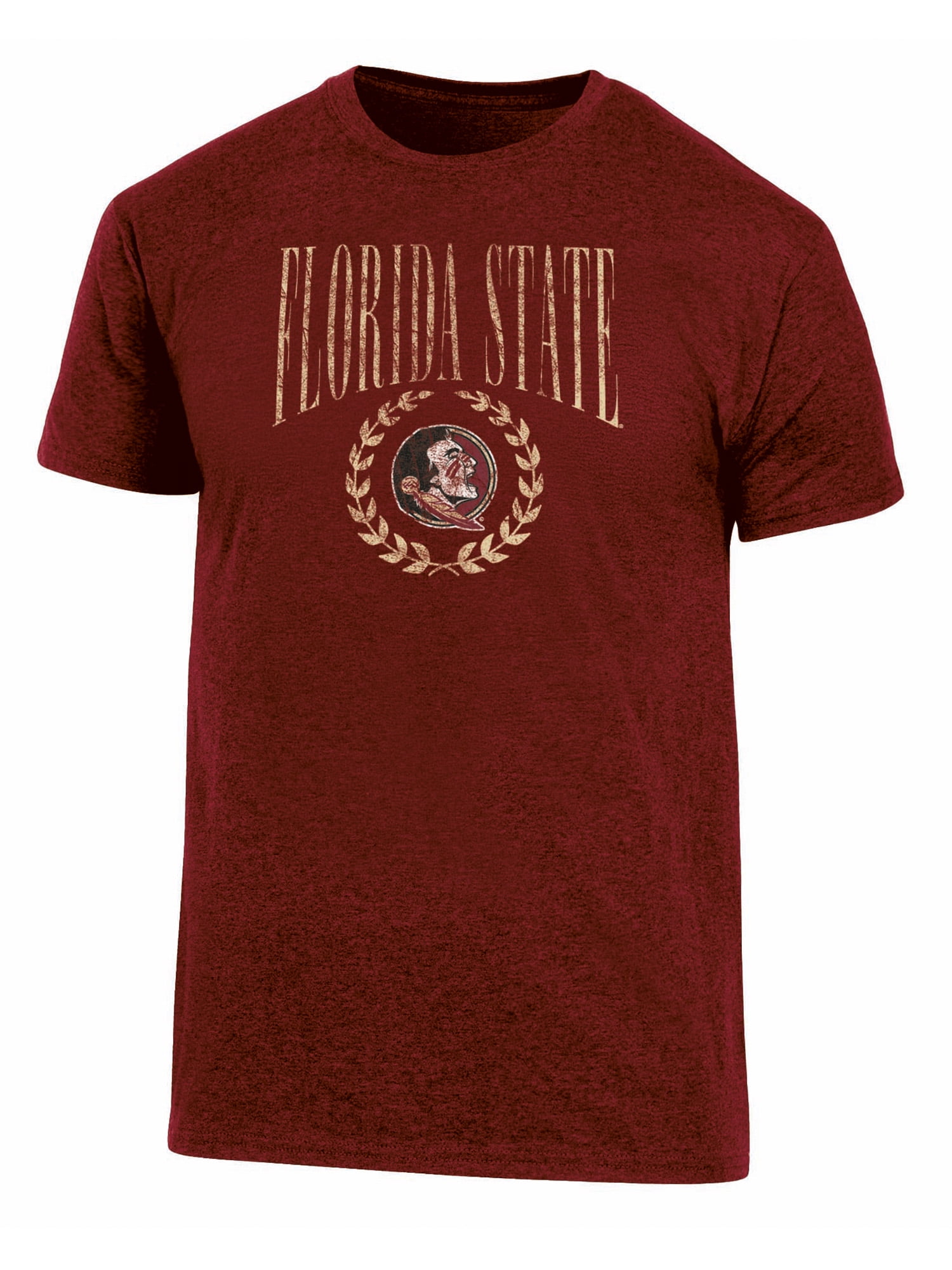 NCAA Men's Florida State Seminoles Triblend Laurel Logo Tee