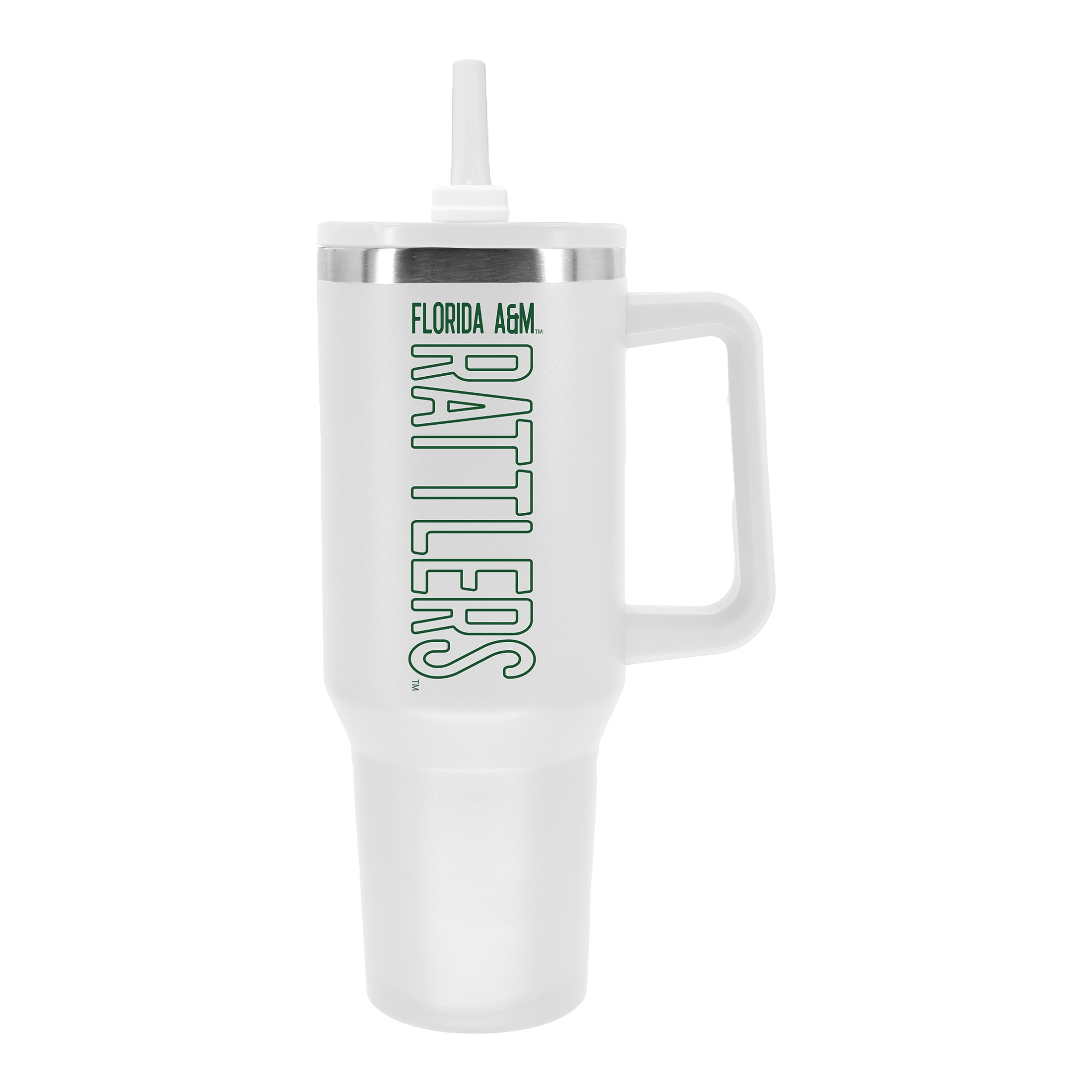 NCAA Florida A&M Rattlers 40 Ounce White Handle Tumbler