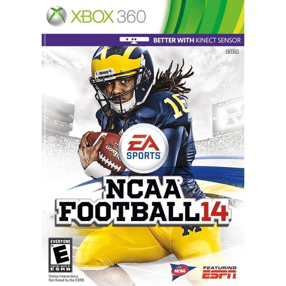 Restored NCAA Football 14, Physical /Xbox 360, Sports Game, Parental Controls
