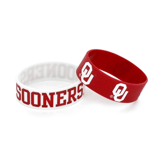 NCAA Football Silicone Rubber Wrist Band Two Bracelets Choose Your Team