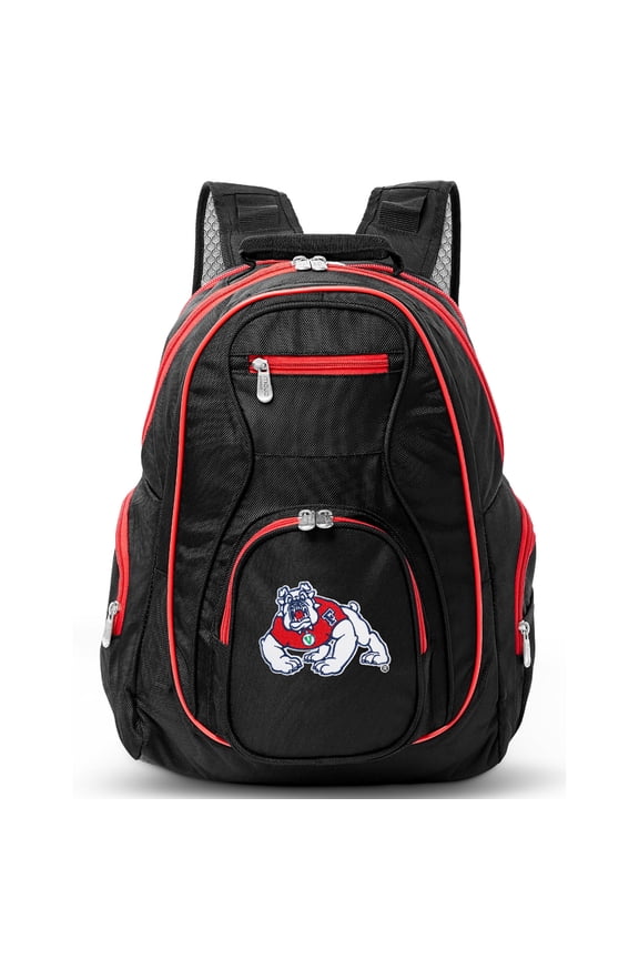 NCAA Fresno State Bulldogs Premium Laptop Backpack with Colored Trim