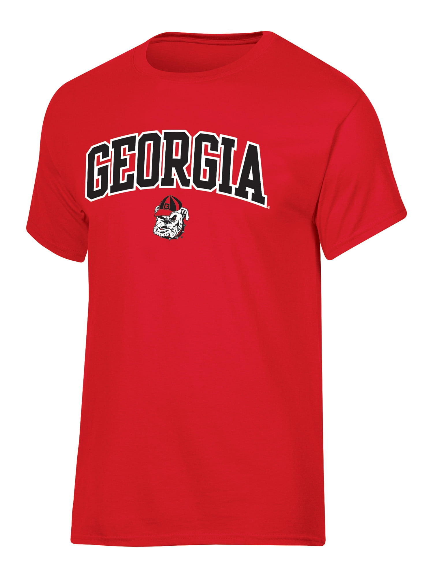 NCAA Georgia Bulldogs Men's Arch Over Logo Tee