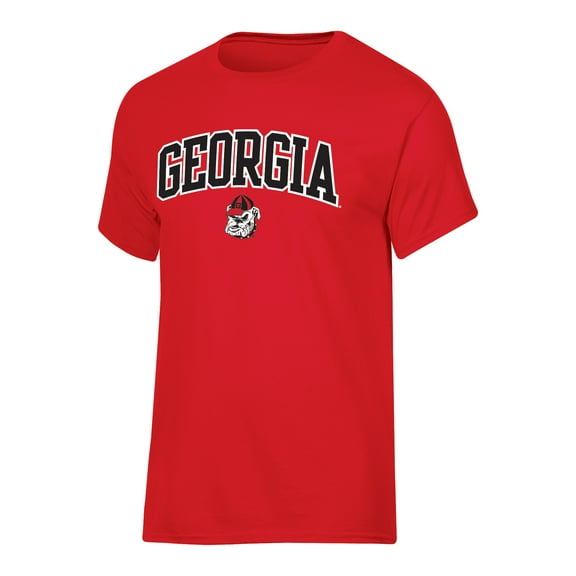 NCAA Georgia Bulldogs Men's Arch Over Logo Tee