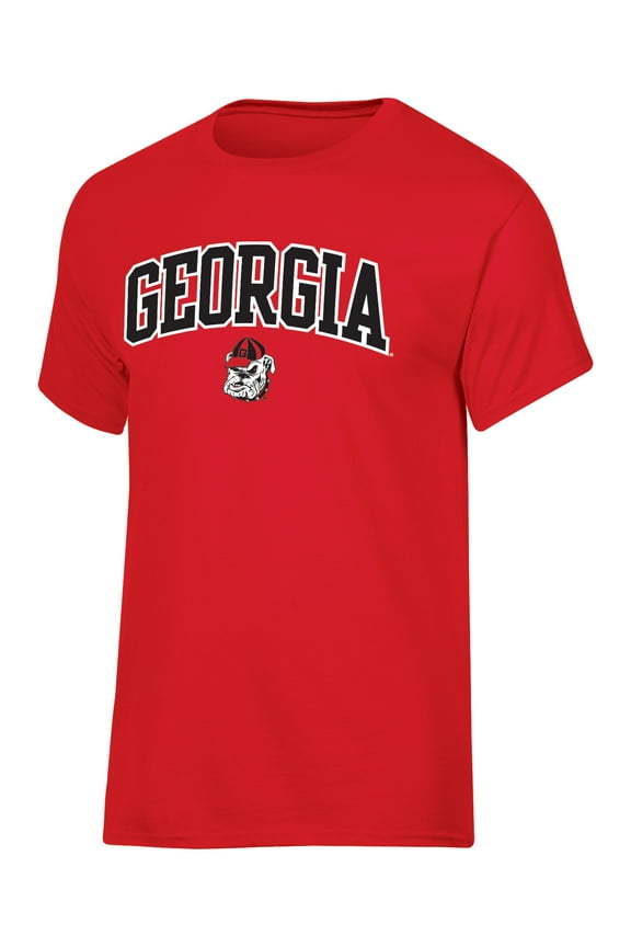 NCAA Georgia Bulldogs Men's Arch Over Logo Tee