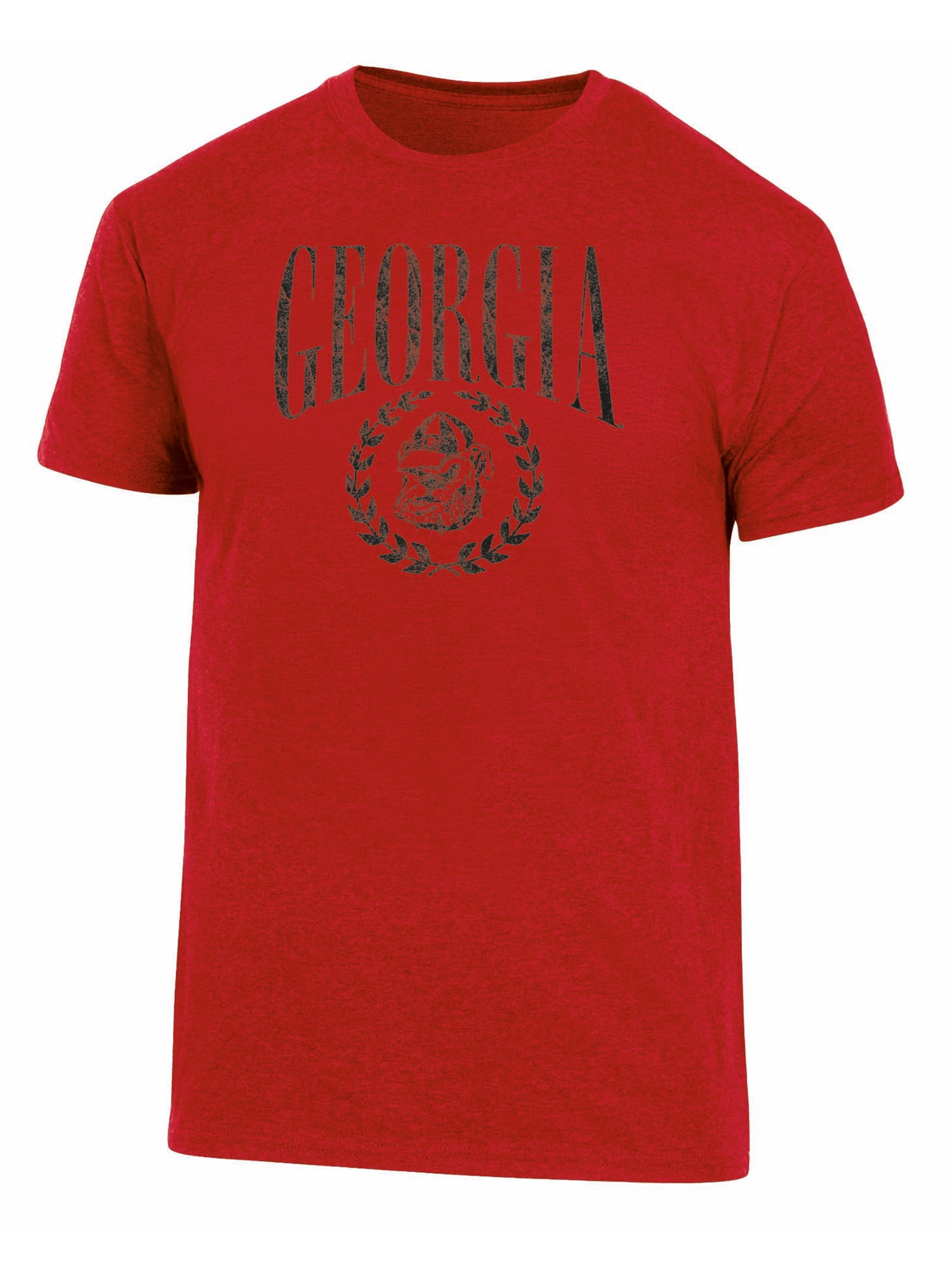 NCAA Men's Georgia Bulldogs Triblend Laurel Logo Tee